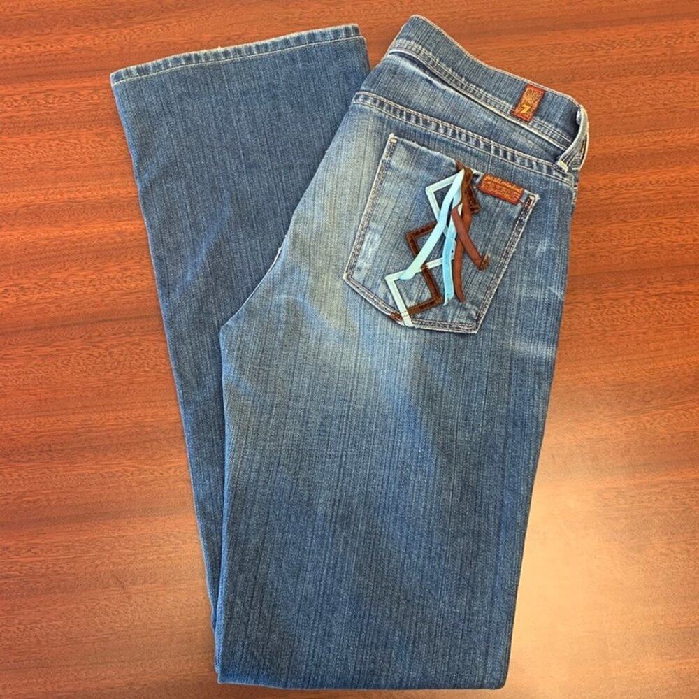 7 For All Man Kind Boot Cut Jeans